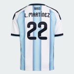 Maillot Officiel Domicile Argentine 2026 Femme L. MARTÍNEZ #22